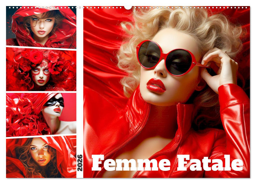 Femme Fatale. Portraits. Starke und schöne Frauen (CALVENDO Wandkalender 2026)