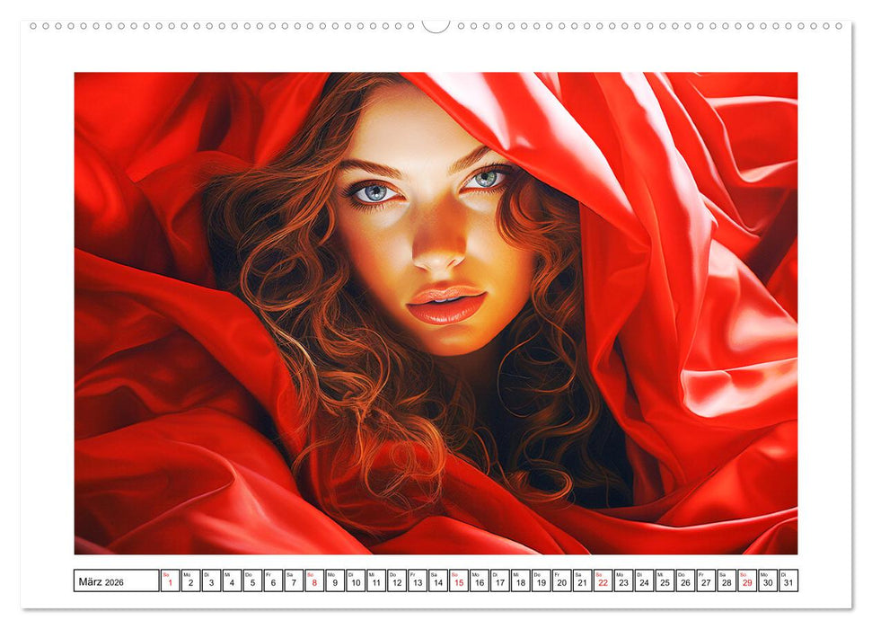 Femme Fatale. Portraits. Starke und schöne Frauen (CALVENDO Wandkalender 2026)