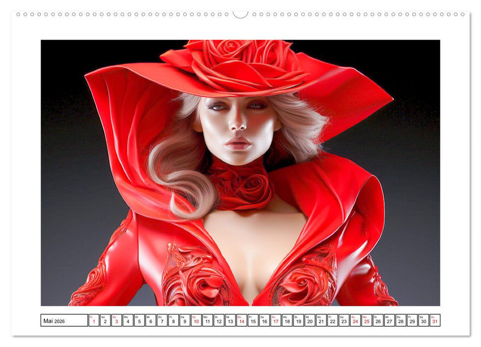 Femme Fatale. Portraits. Starke und schöne Frauen (CALVENDO Wandkalender 2026)