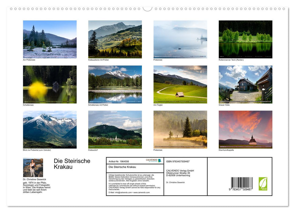 Die Steirische Krakau (CALVENDO Premium Wandkalender 2026)