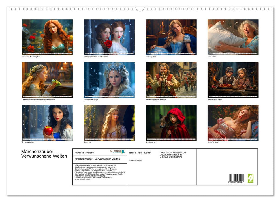 Märchenzauber - Verwunschene Welten (CALVENDO Wandkalender 2026)