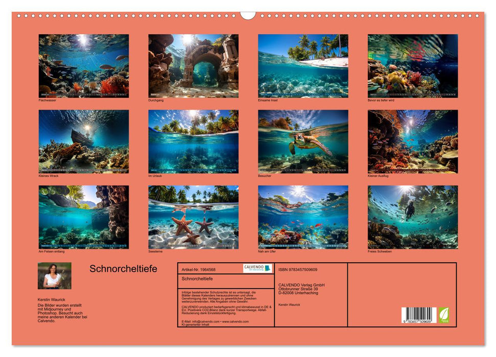 Schnorcheltiefe (CALVENDO Wandkalender 2026)