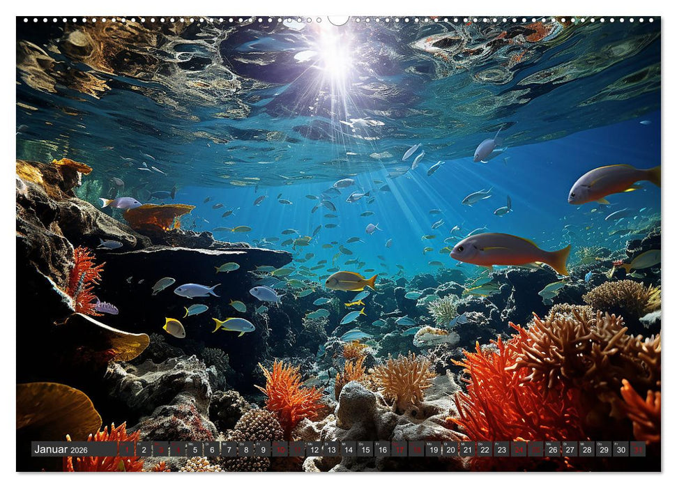 Schnorcheltiefe (CALVENDO Wandkalender 2026)