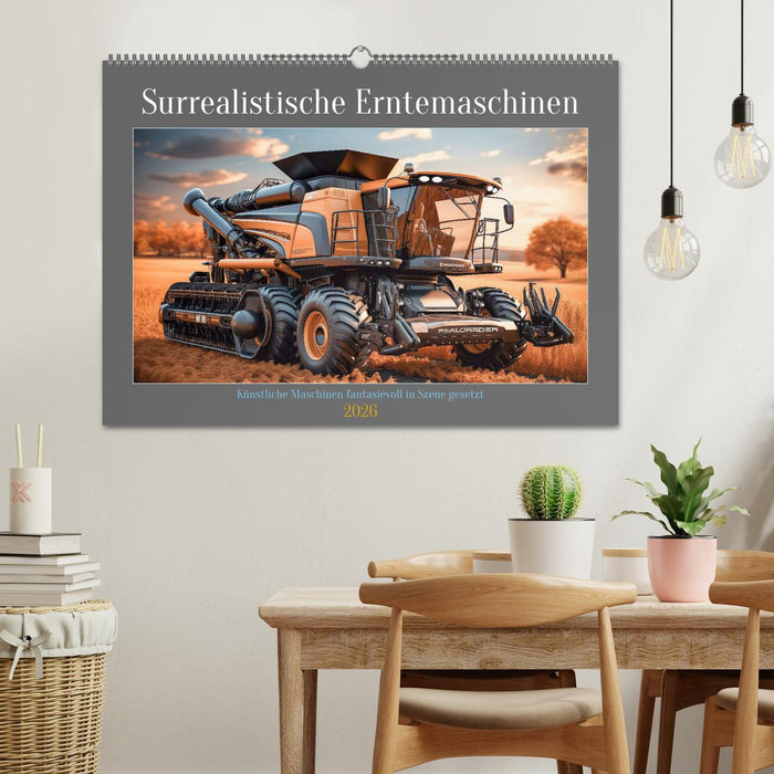 Surrealistische Erntemaschinen (CALVENDO Wandkalender 2026)