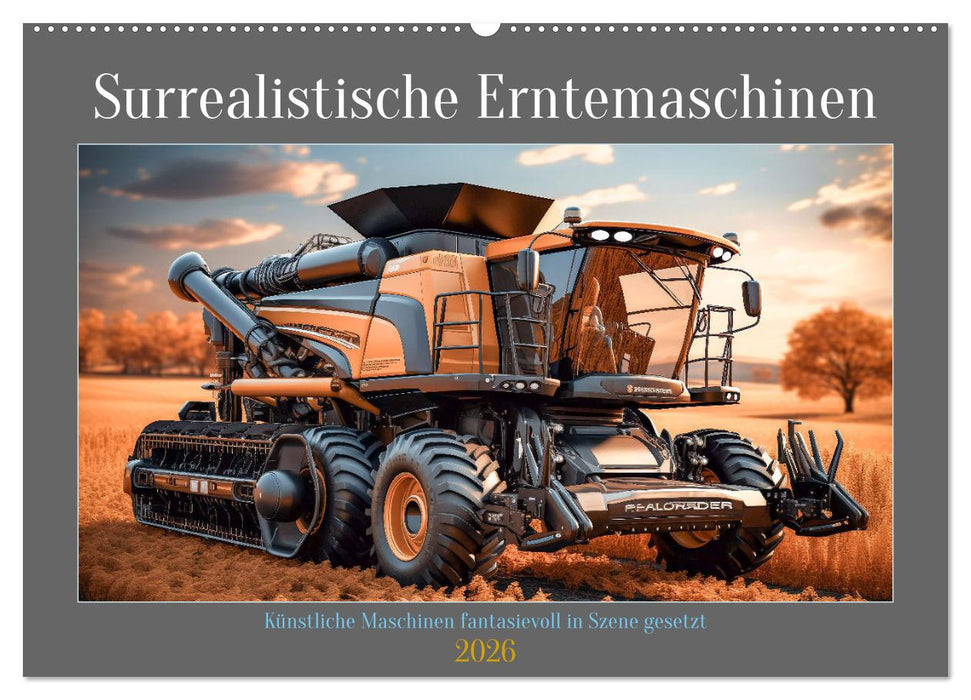 Surrealistische Erntemaschinen (CALVENDO Wandkalender 2026)