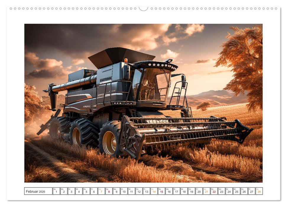 Surrealistische Erntemaschinen (CALVENDO Wandkalender 2026)
