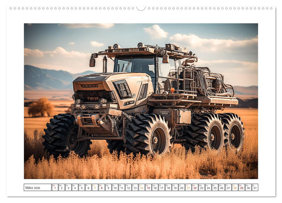 Surrealistische Erntemaschinen (CALVENDO Wandkalender 2026)