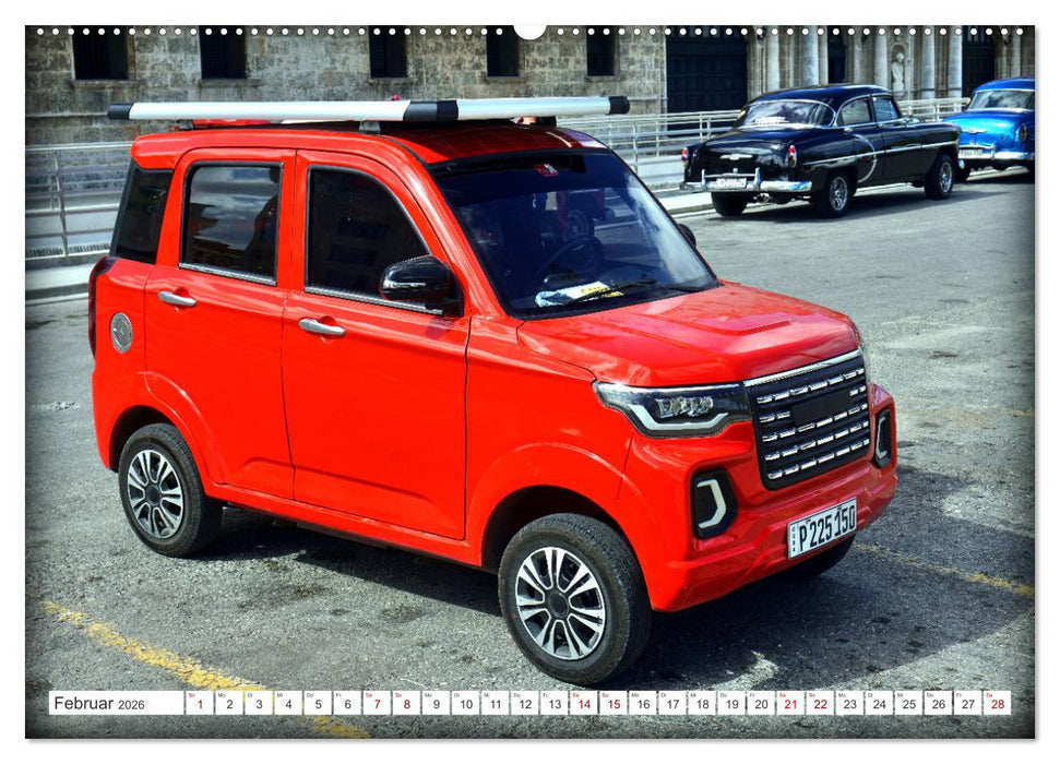 E-MOBILE - Zeitenwende auf Kubas Straßen (CALVENDO Premium Wandkalender 2026)