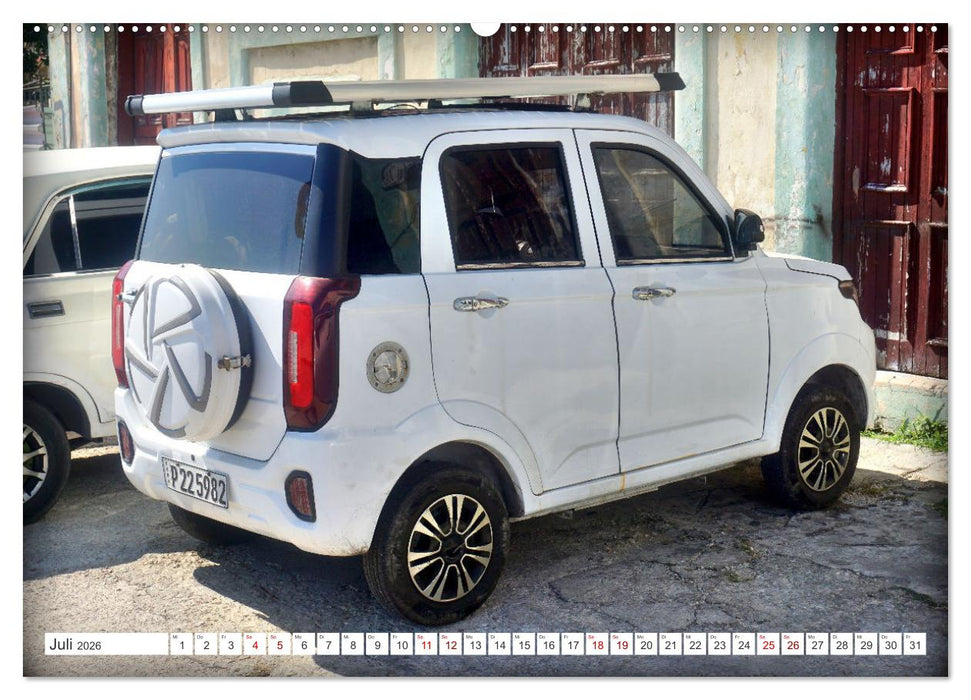 E-MOBILE - Zeitenwende auf Kubas Straßen (CALVENDO Premium Wandkalender 2026)