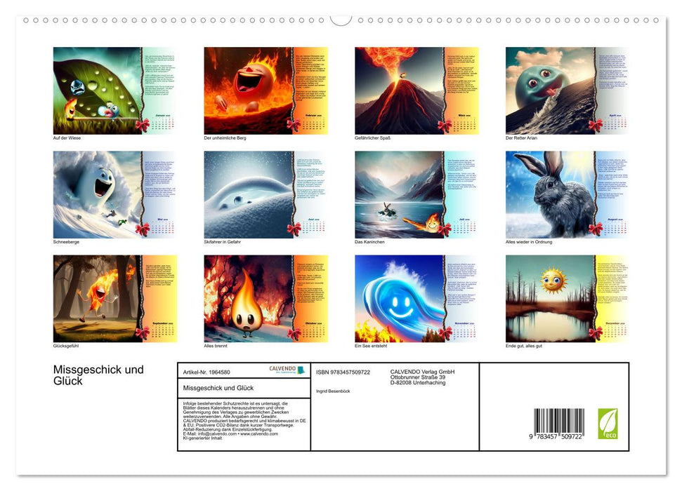 Missgeschick und Glück (CALVENDO Premium Wandkalender 2026)