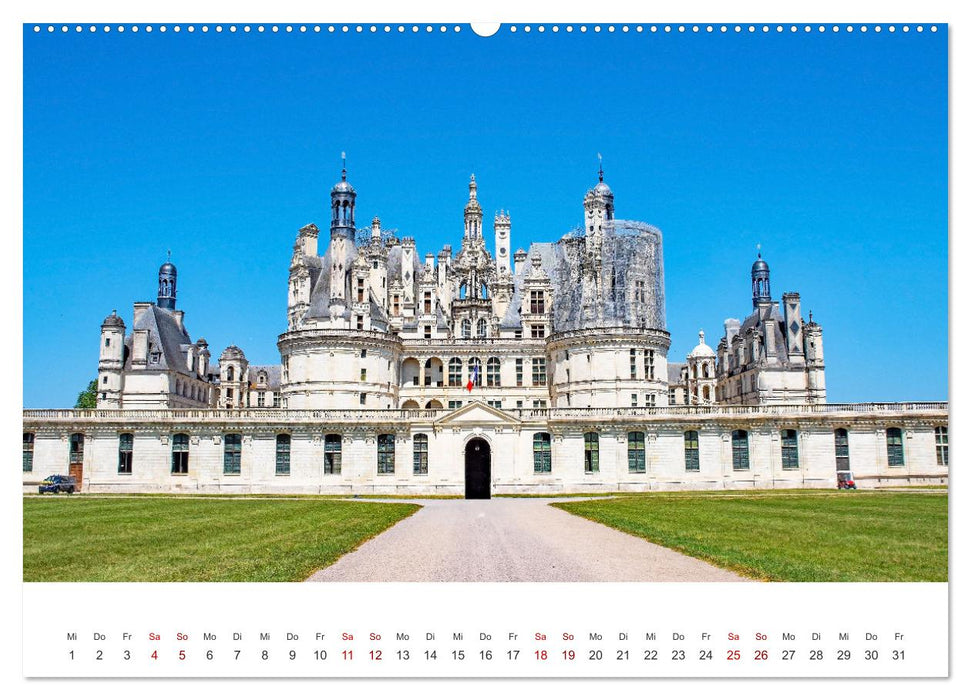 Schlösser der Loire (CALVENDO Premium Wandkalender 2026)