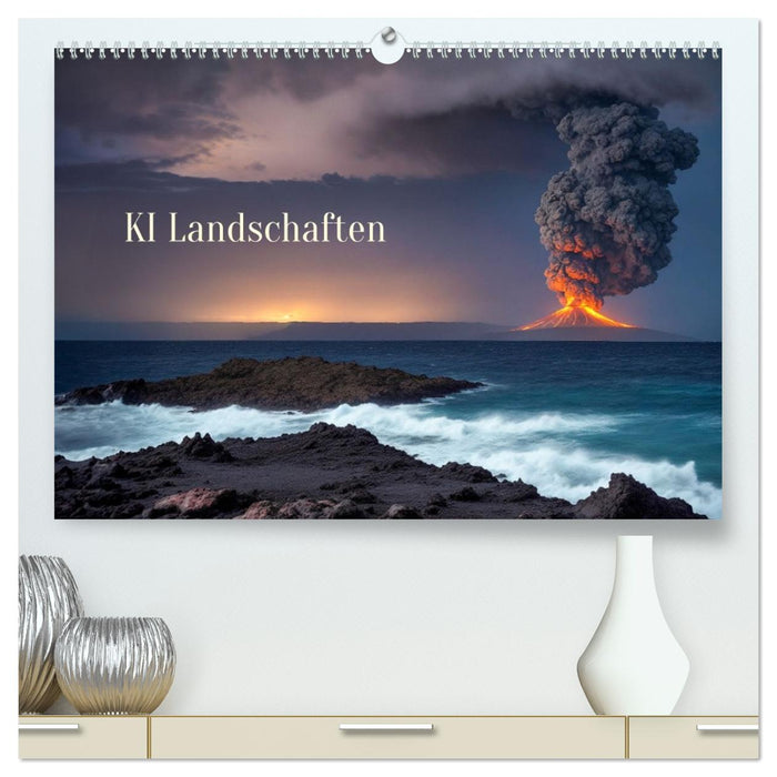 KI Landschaften (CALVENDO Premium Wandkalender 2026)