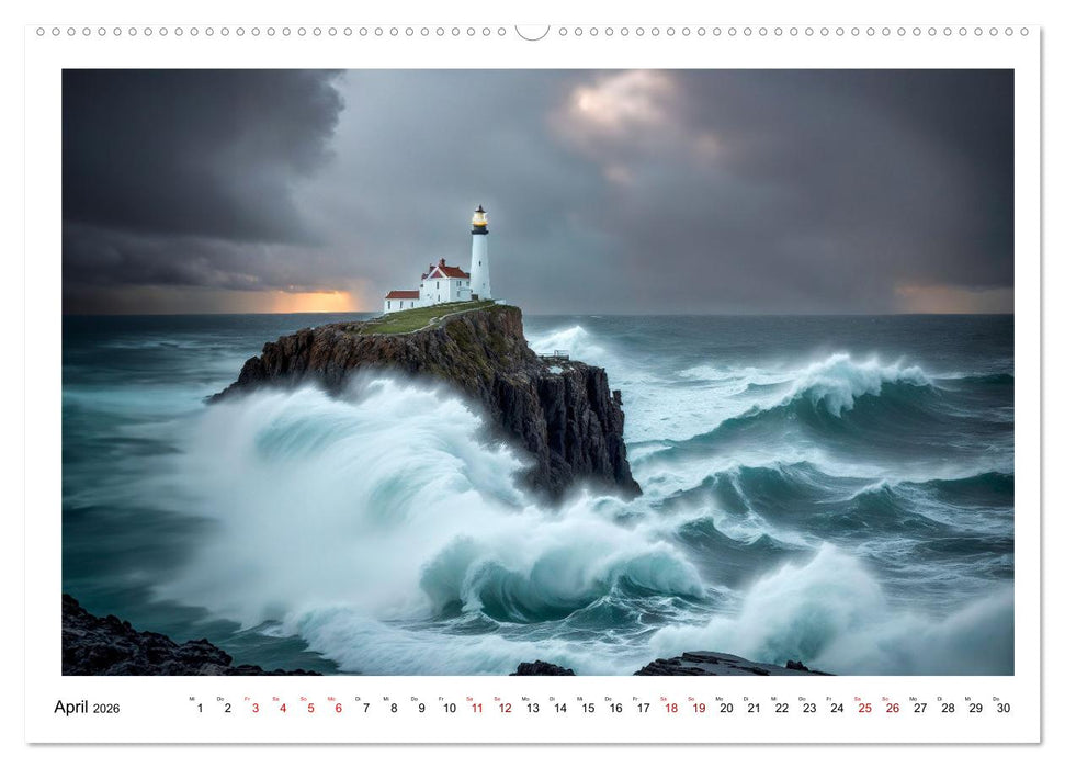 KI Landschaften (CALVENDO Premium Wandkalender 2026)