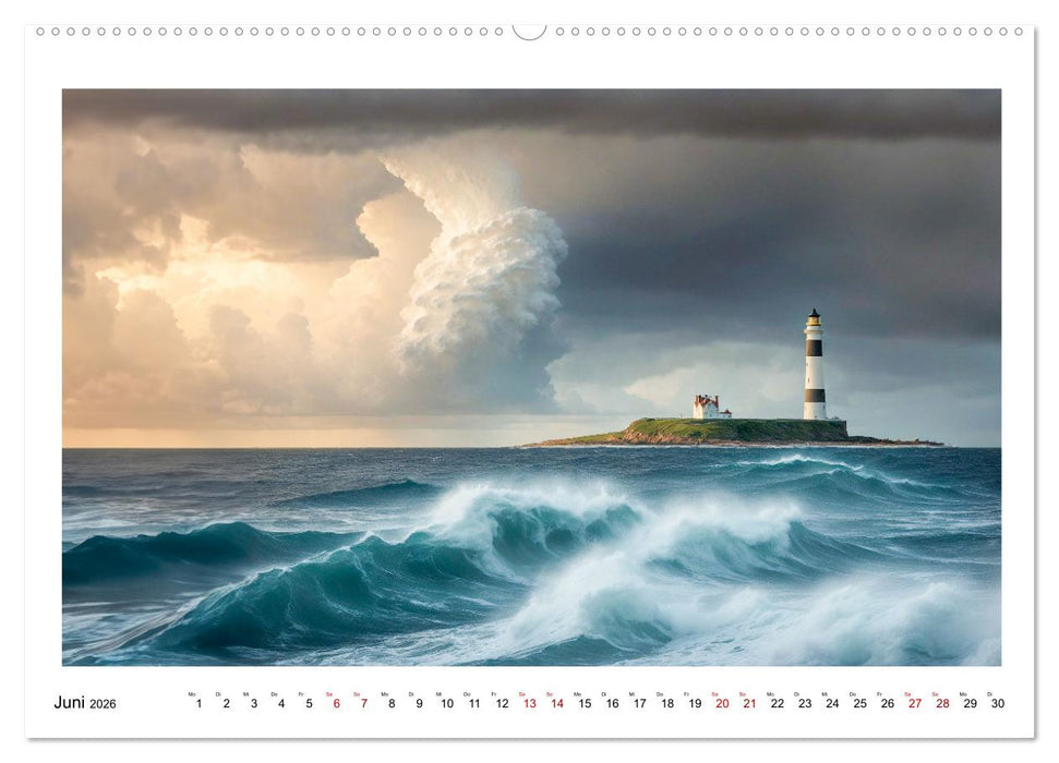 KI Landschaften (CALVENDO Premium Wandkalender 2026)