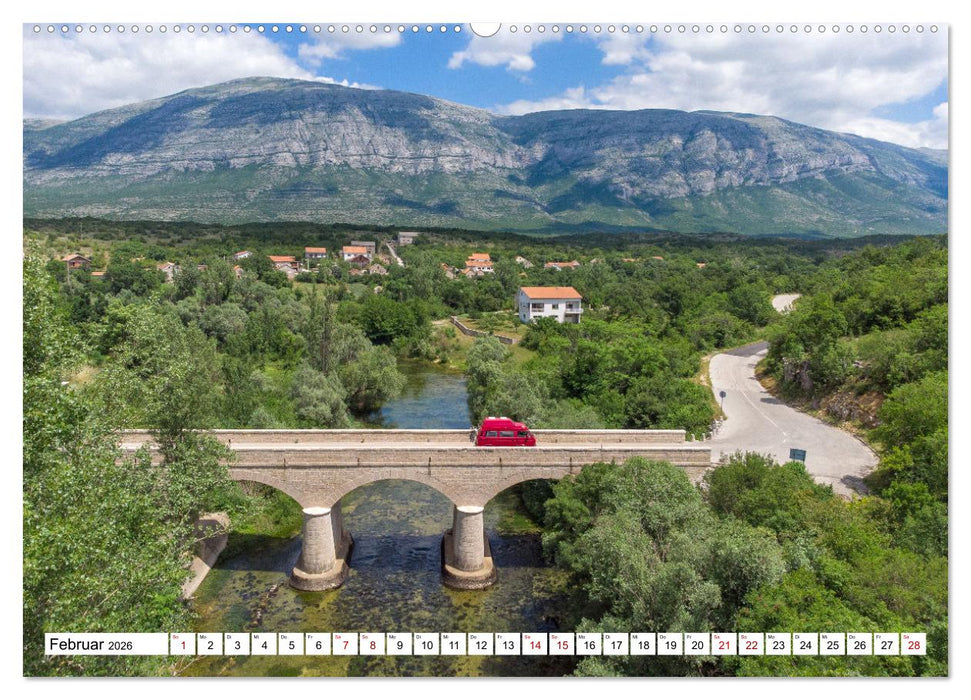Abenteuer Camping Balkan (CALVENDO Wandkalender 2026)