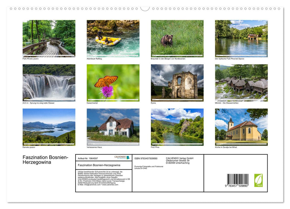 Faszination Bosnien-Herzegowina (CALVENDO Premium Wandkalender 2026)
