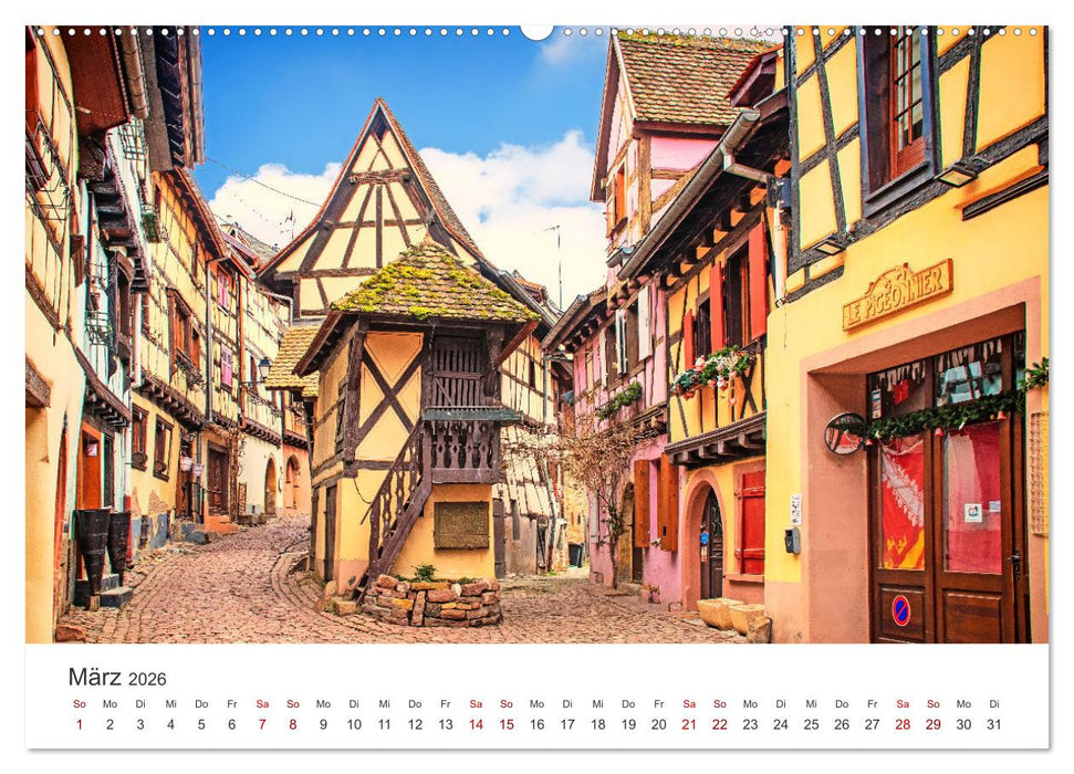 Reise durch das Elsass (CALVENDO Wandkalender 2026)