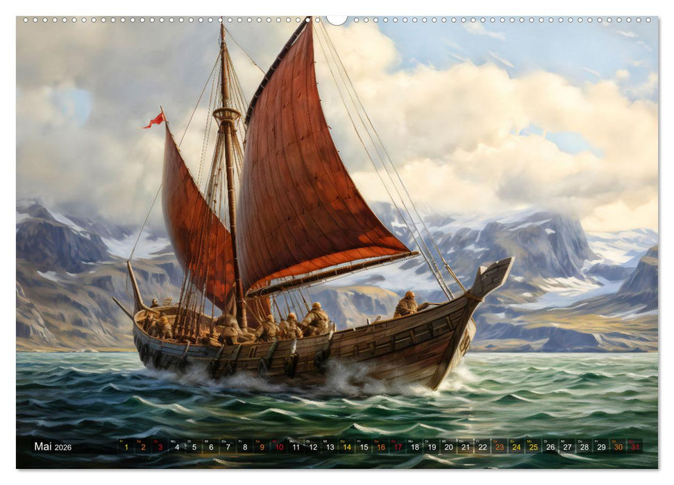 Nibelungenlied - Eine Sage von Sieg, Liebe und Verrat (CALVENDO Wandkalender 2026)