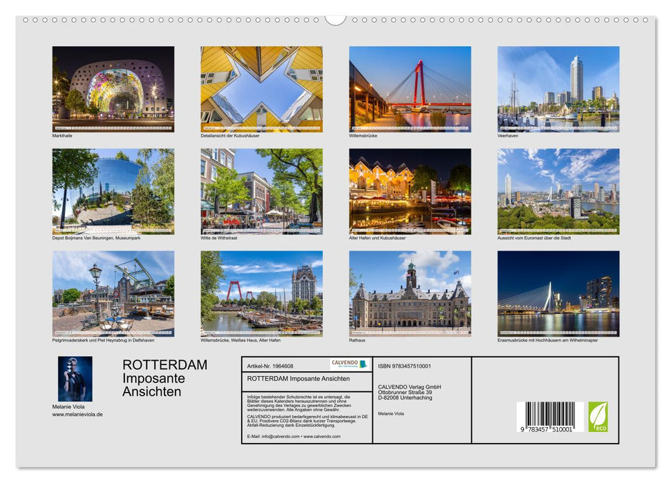 ROTTERDAM Imposante Ansichten (CALVENDO Premium Wandkalender 2026)