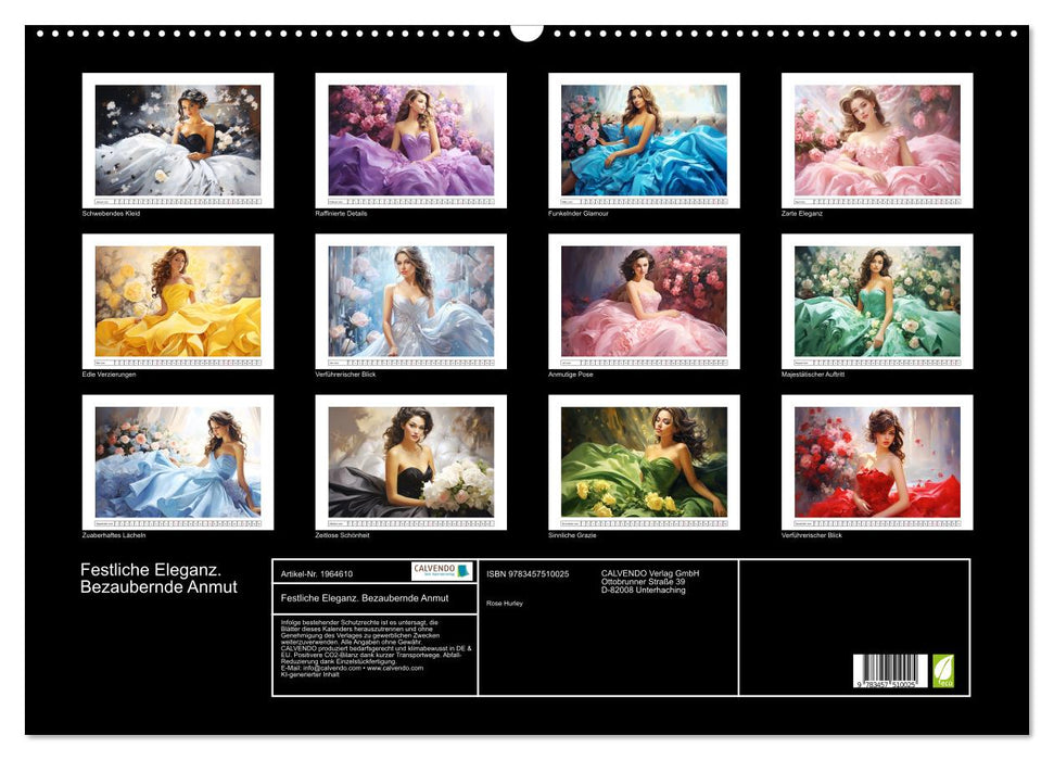 Festliche Eleganz. Bezaubernde Anmut (CALVENDO Wandkalender 2026)