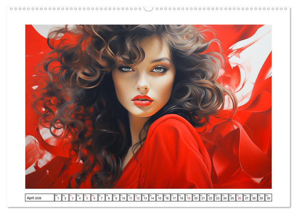Femme Fatale. Portraits. Starke und schöne Frauen (CALVENDO Premium Wandkalender 2026)