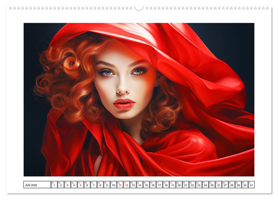 Femme Fatale. Portraits. Starke und schöne Frauen (CALVENDO Premium Wandkalender 2026)