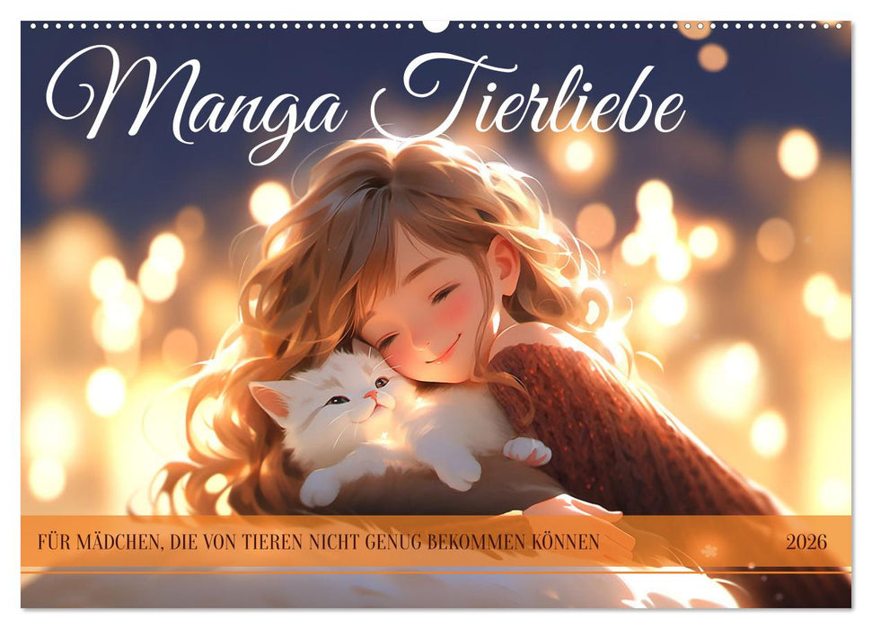 Manga Tierliebe (CALVENDO Wandkalender 2026)