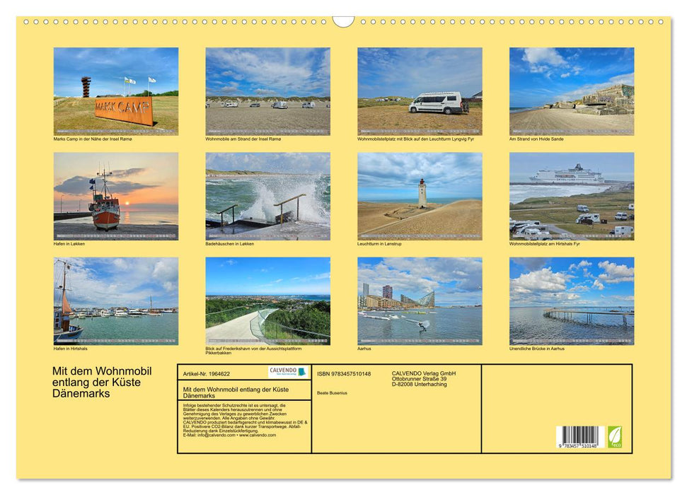 Mit dem Wohnmobil entlang der Küste Dänemarks (CALVENDO Wandkalender 2026)