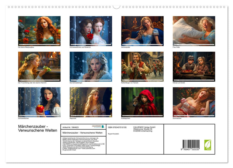 Märchenzauber - Verwunschene Welten (CALVENDO Premium Wandkalender 2026)