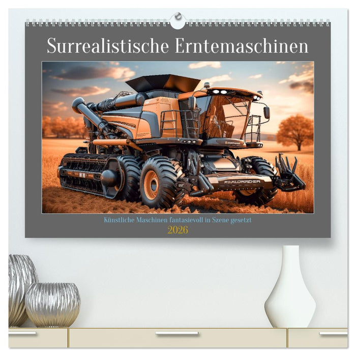 Surrealistische Erntemaschinen (CALVENDO Premium Wandkalender 2026)