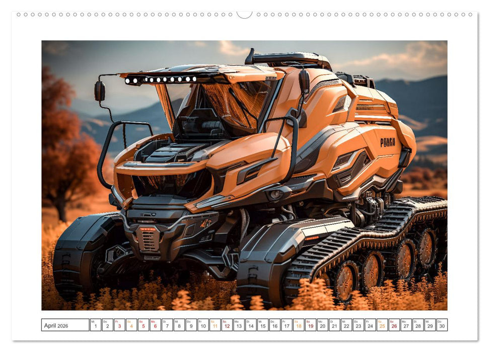 Surrealistische Erntemaschinen (CALVENDO Premium Wandkalender 2026)