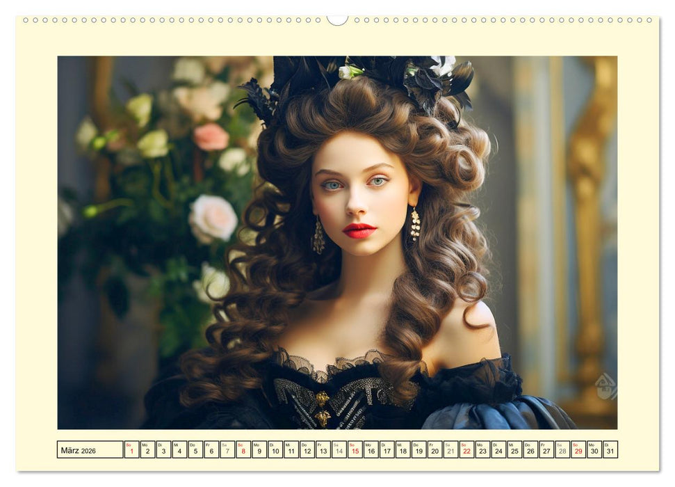 Barocke Anmut. Romantik und Grazie im 17. Jahrhundert (CALVENDO Wandkalender 2026)