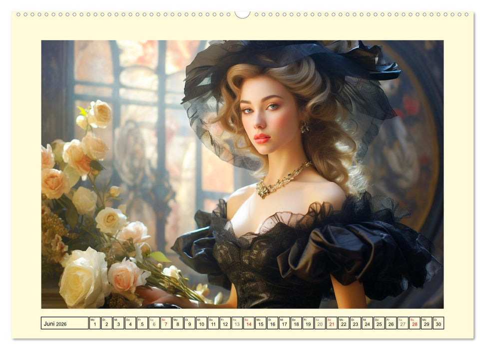 Barocke Anmut. Romantik und Grazie im 17. Jahrhundert (CALVENDO Wandkalender 2026)