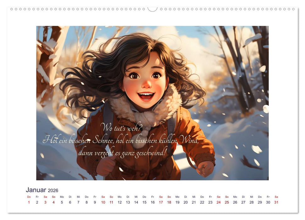 Kinderreime (CALVENDO Premium Wandkalender 2026)