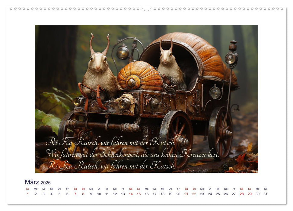 Kinderreime (CALVENDO Premium Wandkalender 2026)