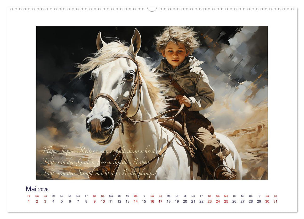 Kinderreime (CALVENDO Premium Wandkalender 2026)