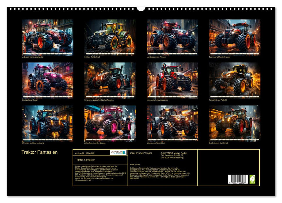 Traktor Fantasien (CALVENDO Wandkalender 2026)