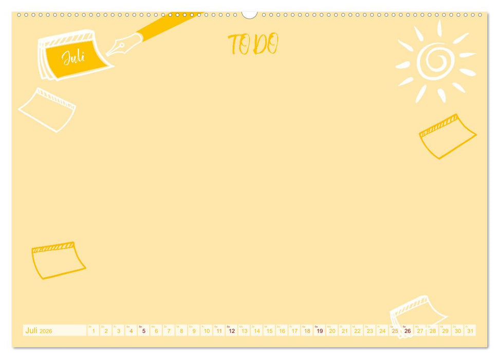 12 x Zettelwirtschaft - Bastelkalender (CALVENDO Premium Wandkalender 2026)