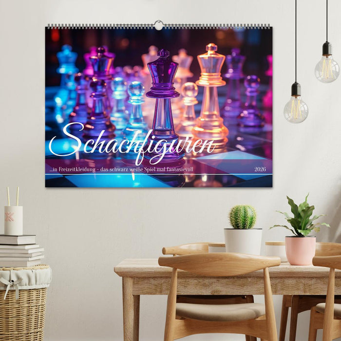 Schachfiguren in Freizeitkleidung (CALVENDO Wandkalender 2026)