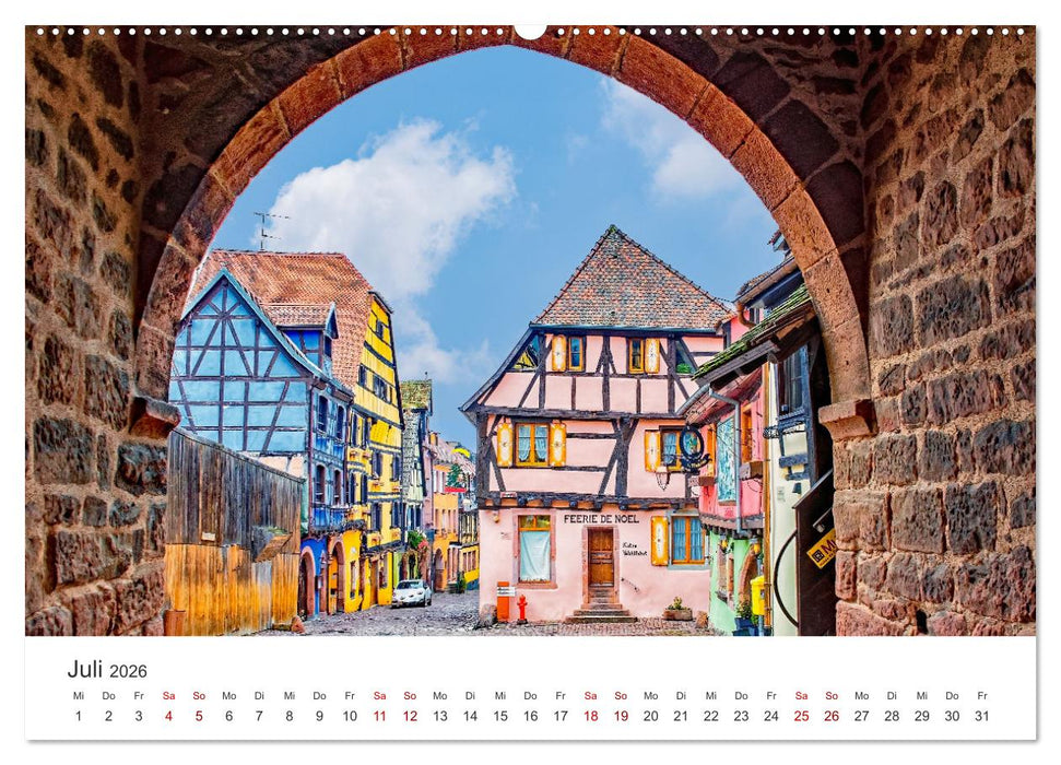 Reise durch das Elsass (CALVENDO Premium Wandkalender 2026)