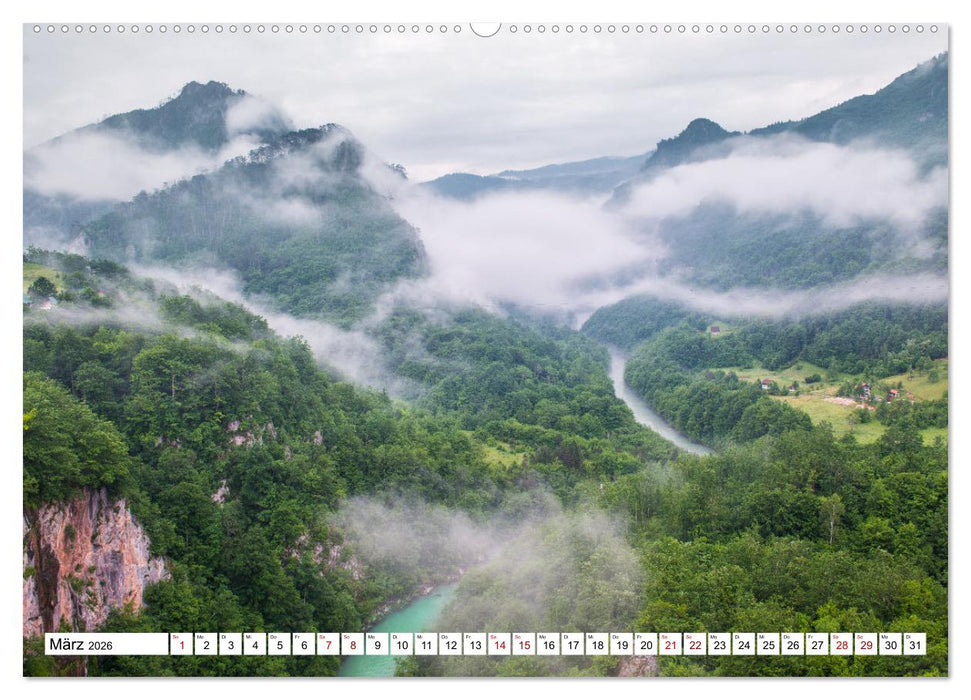 Montenegro - Das Land der schwarzen Berge (CALVENDO Premium Wandkalender 2026)