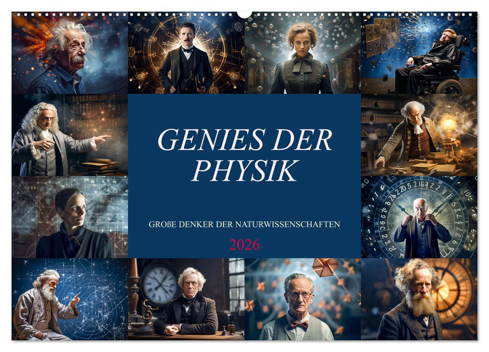 Genies der Physik (CALVENDO Wandkalender 2026)
