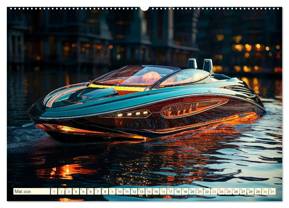 Yachten Fantasien (CALVENDO Premium Wandkalender 2026)