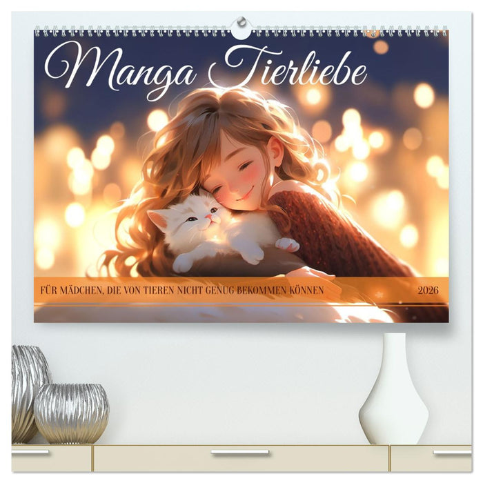 Manga Tierliebe (CALVENDO Premium Wandkalender 2026)