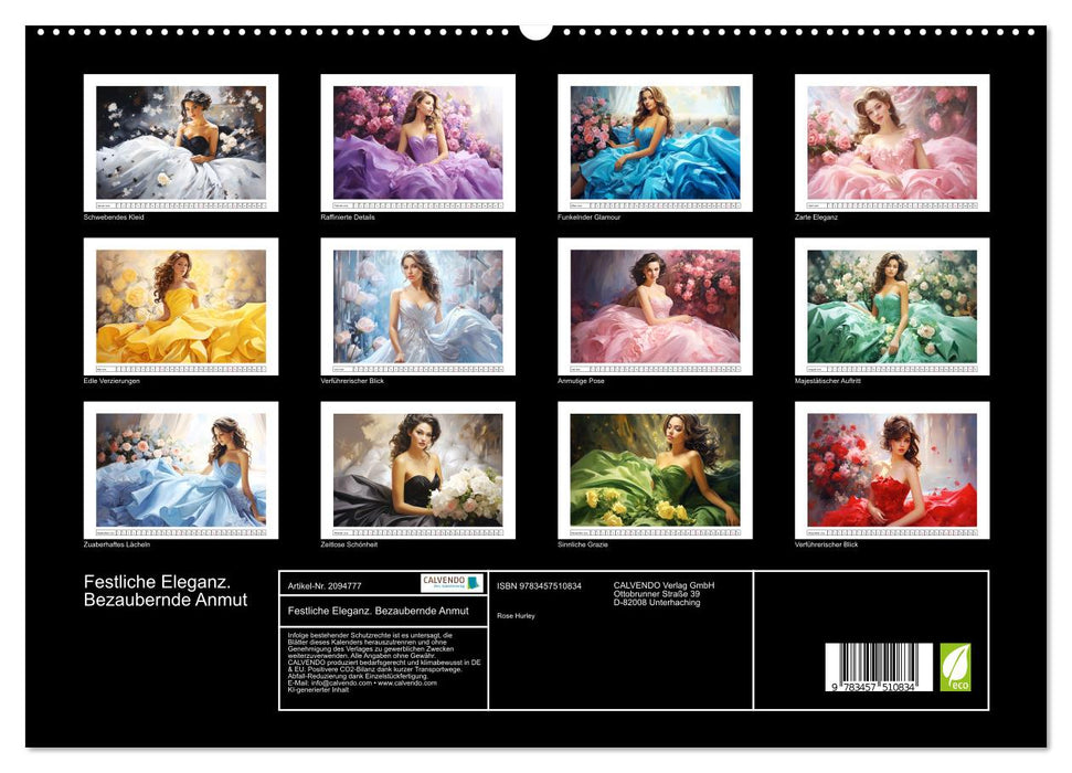 Festliche Eleganz. Bezaubernde Anmut (CALVENDO Premium Wandkalender 2026)