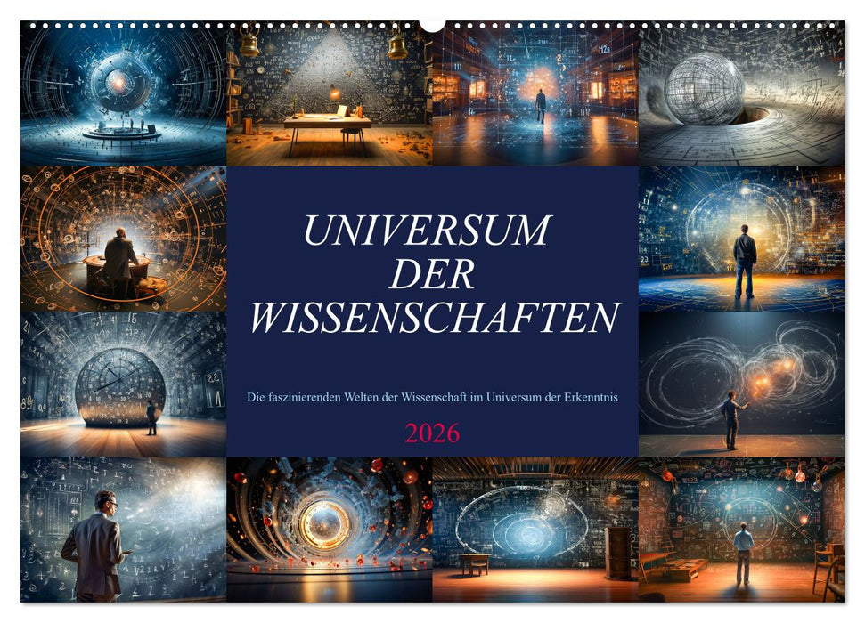 Universum der Wissenschaften (CALVENDO Wandkalender 2026)