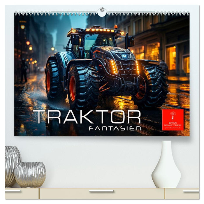 Traktor Fantasien (CALVENDO Premium Wandkalender 2026)