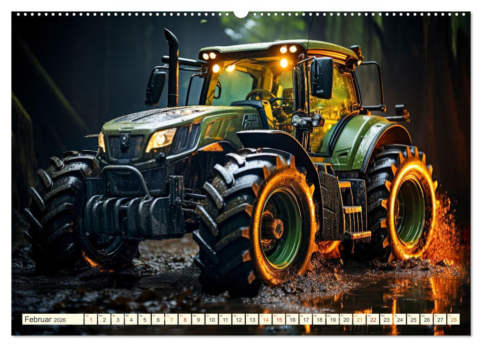 Traktor Fantasien (CALVENDO Premium Wandkalender 2026)