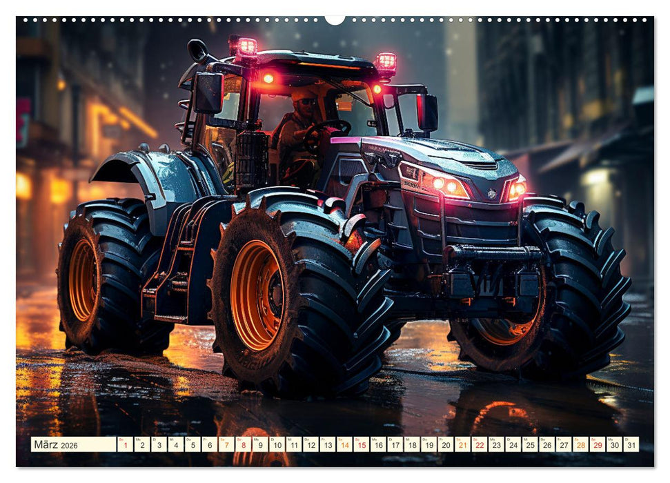 Traktor Fantasien (CALVENDO Premium Wandkalender 2026)