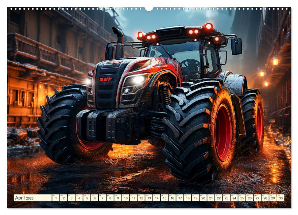 Traktor Fantasien (CALVENDO Premium Wandkalender 2026)
